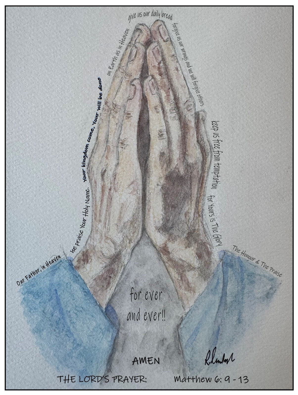 The Lord's Prayer Greeting Card